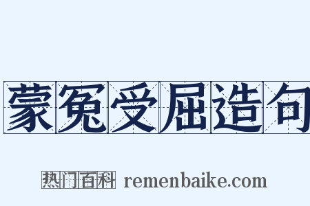 蒙冤受屈造句是什么意思的图片
